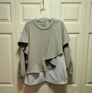 Zara Trafaluc Top Contrasting Style EUC!!